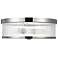 Geneva 14" Wide Polished Nickel 2-Light Ceiling Light