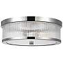 2_Geneva 14" Wide Polished Nickel 2-Light Ceiling Light more views