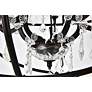 3_Geneva 20" Wide Dark Bronze Steel Crystal 5-Light Pendant more views