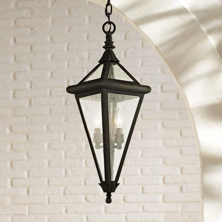 Image 1 Geneva 26 1/2" High Vintage Bronze Outdoor Hanging Light