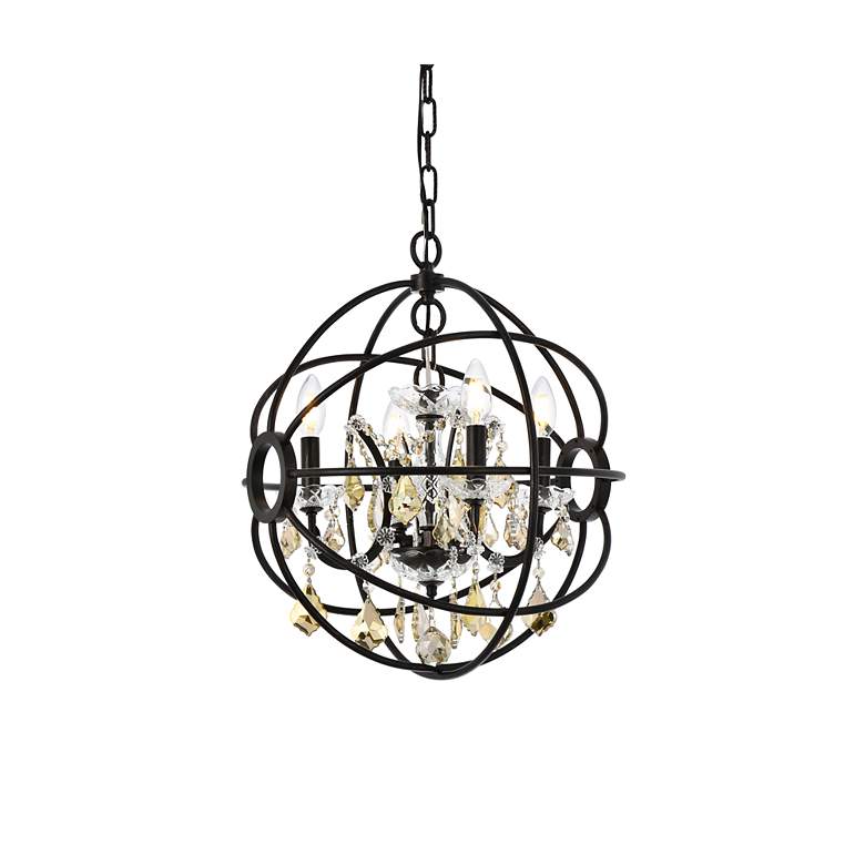Image 4 Geneva 4 Lt Dark Bronze Pendant Golden Teak more views