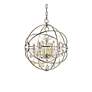 4_Geneva 4 Lt Polished Nickel Pendant Golden Teak more views