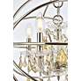 5_Geneva 4 Lt Polished Nickel Pendant Golden Teak more views