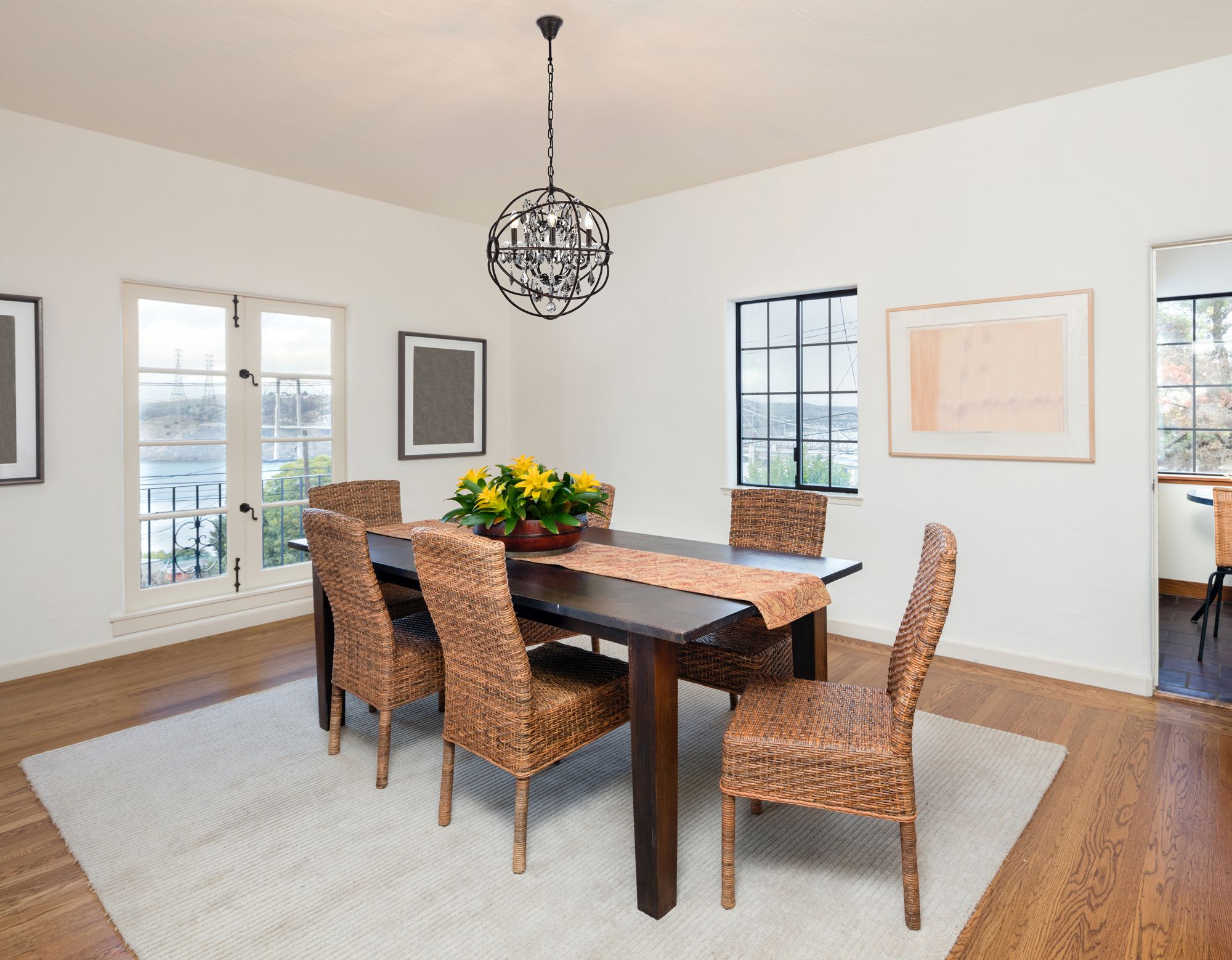 Image 3 Geneva 5 Lt Dark Bronze Pendant Silver Shade (Grey) more views