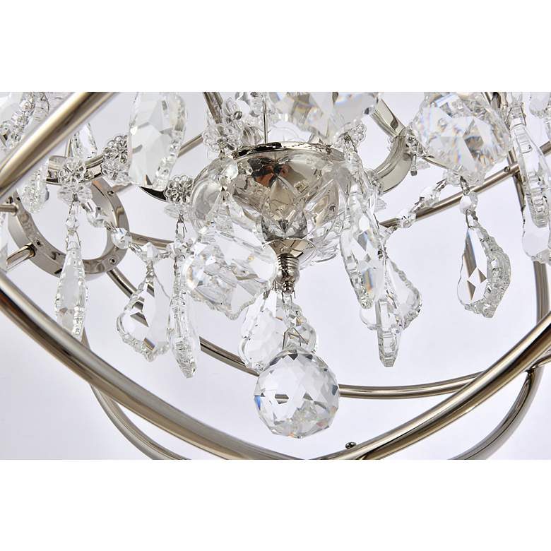 Image 4 Geneva 5 Lt Polished Nickel Pendant Clear more views
