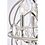 5_Geneva 5 Lt Polished Nickel Pendant Clear more views