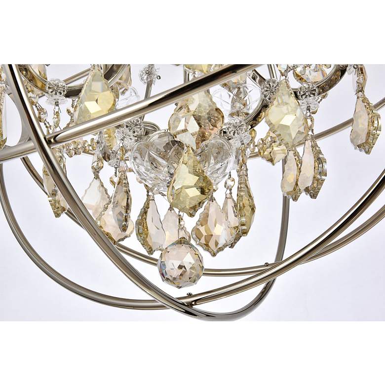 Image 6 Geneva 5 Lt Polished Nickel Pendant Golden Teak more views