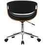 Geneva Black Faux Leather Adjustable Office Chair