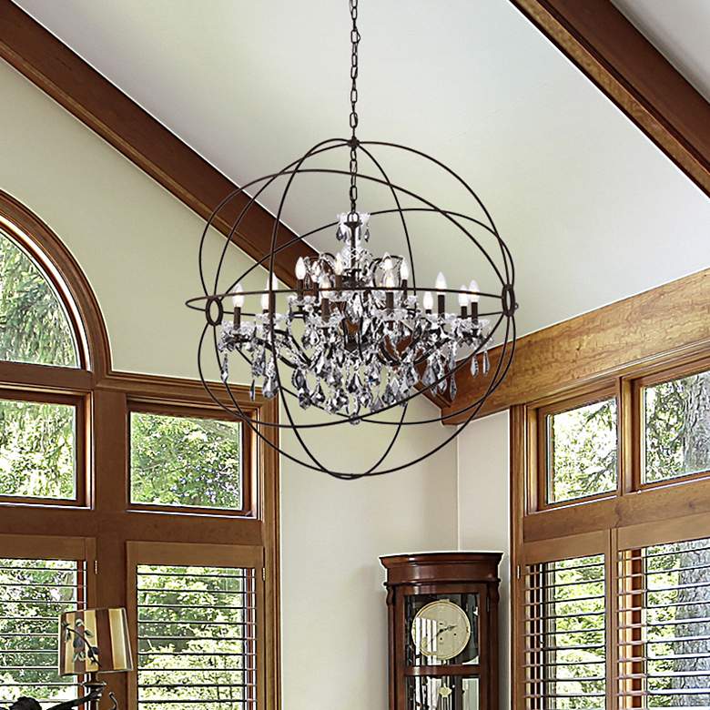 Image 1 Geneva Crystal Orbital 18-Light Chandelier