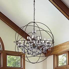 Image5 of Geneva Crystal Orbital 18-Light Chandelier more views