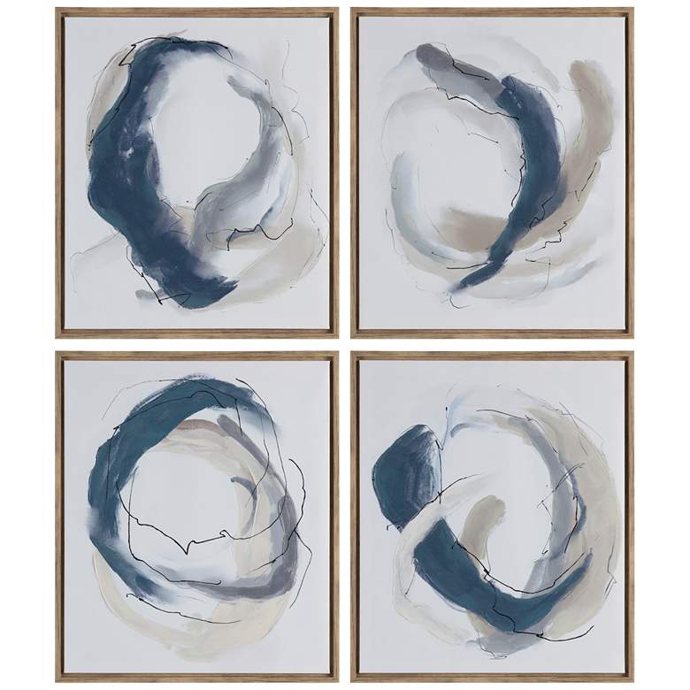 Image 1 Geneva Framed Canvas Wall Art Set of Four