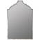 Geneva Shiny Silver 24" x 36" Arched Square Wall Mirror