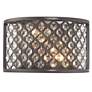 Genevieve 6" High 2-Light Sconce - Oil Rubbed Bronze