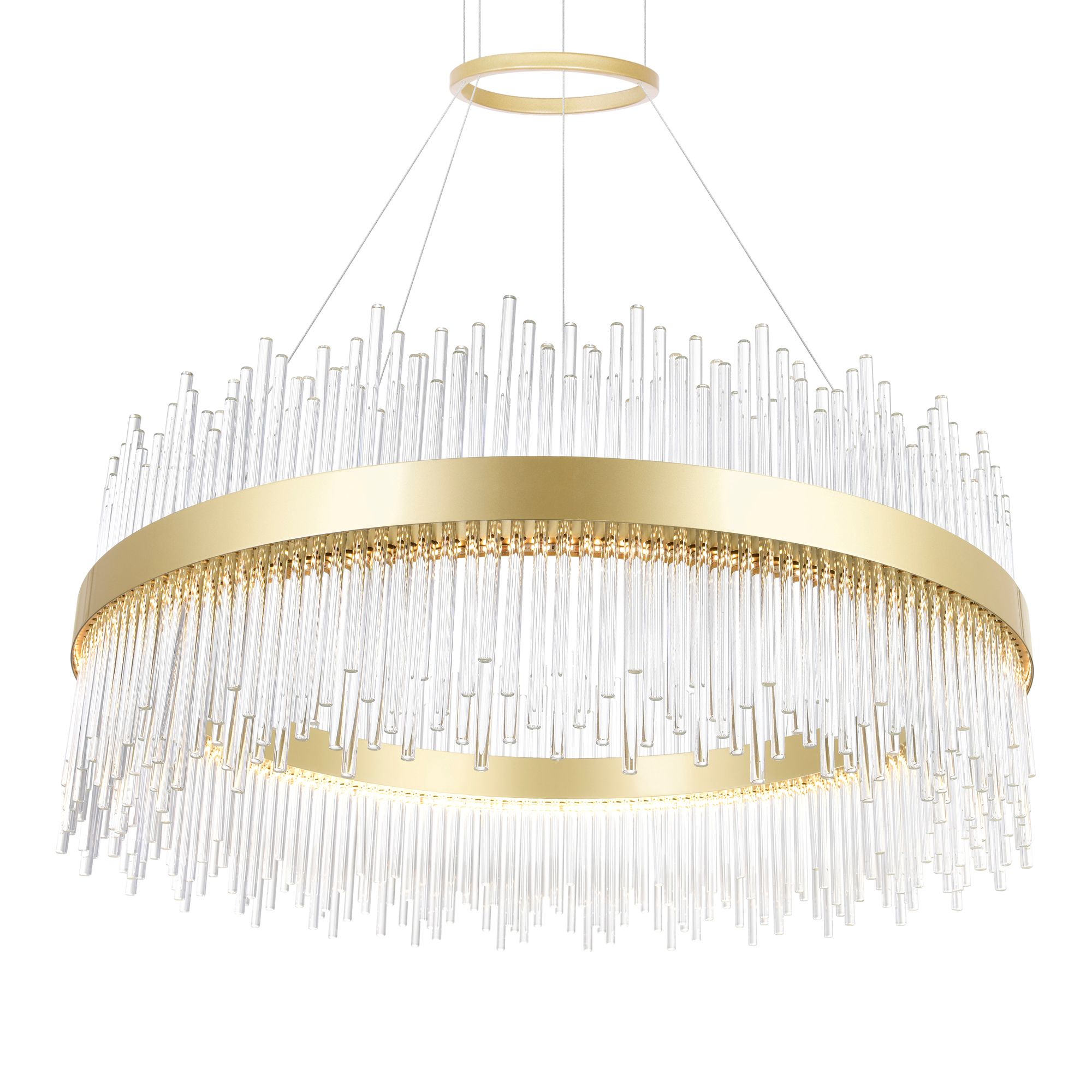 Image 3 Genevieve LED Chandelier With Medallion Gold Finish more views