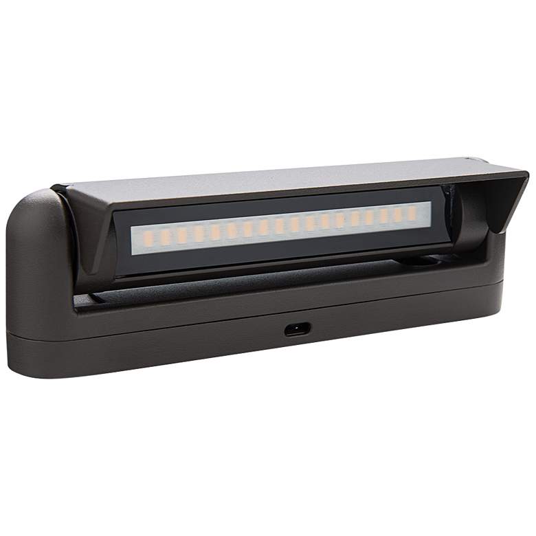 Image 2 Genie 12 1/4"H Black Linear 2700K LED Landscape Path Light more views