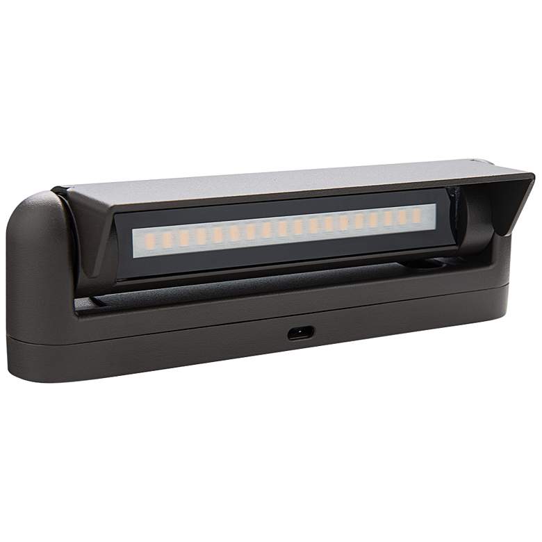 Image 2 Genie 12 1/4 inchH Black Linear 2700K LED Landscape Path Light more views