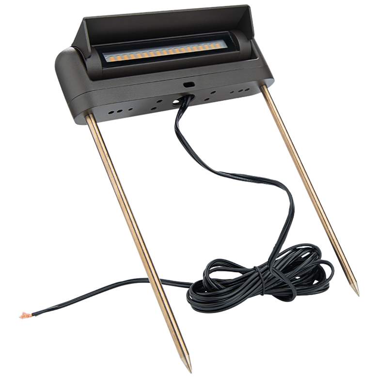 Image 6 Genie 12 1/4"H Black Linear 2700K LED Landscape Path Light more views