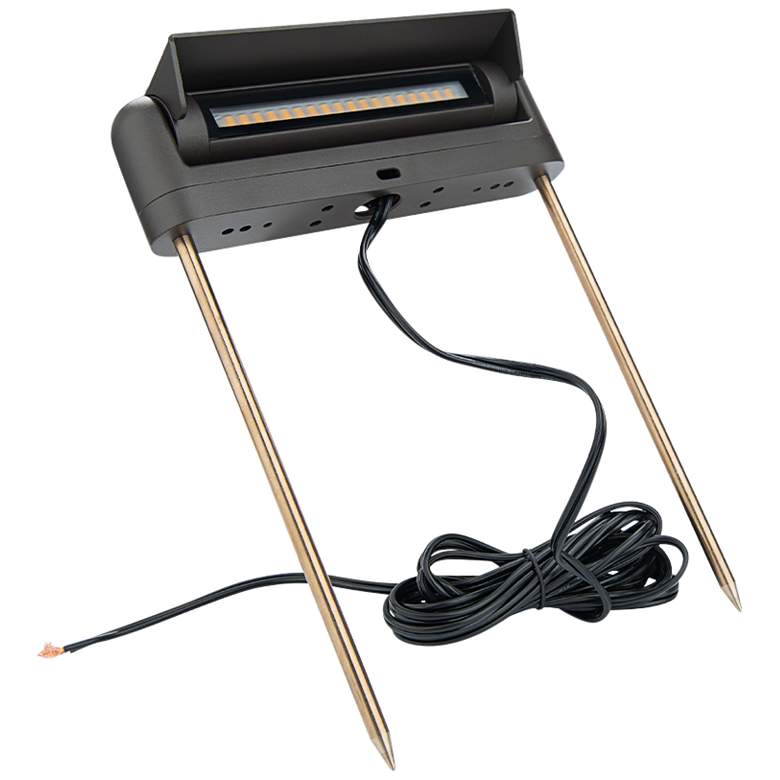 Image 6 Genie 12 1/4"H Black Linear 3000K LED Landscape Path Light more views