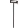 Thumbnail3 of Genie 12 1/4"H Bronze Linear 3000K LED Landscape Path Light more views