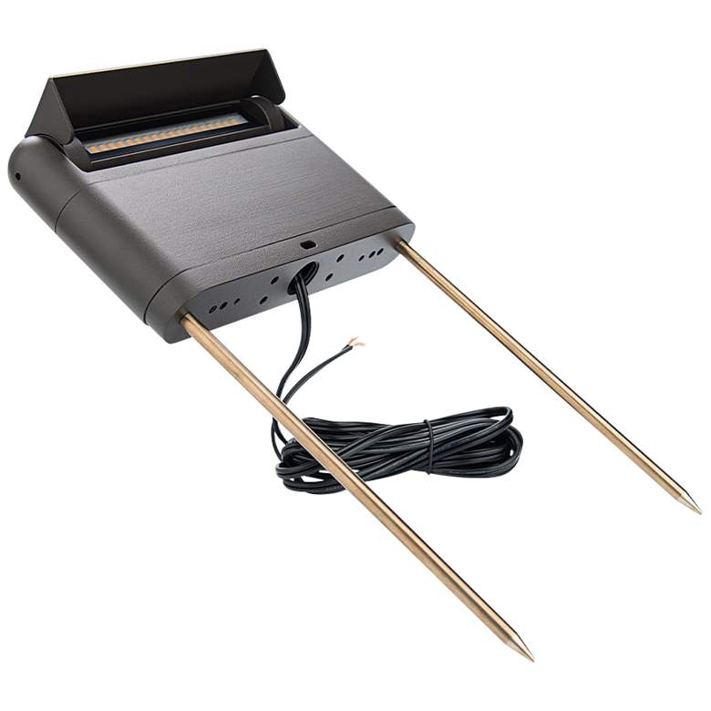 Image 6 Genie 12 1/4"H Bronze Linear 3000K LED Landscape Path Light more views