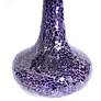 2_Genie 14 1/4" High Purple Mosaic Pattern Ceramic Accent Table Lamp more views