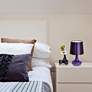 3_Genie 14 1/4" High Purple Mosaic Pattern Ceramic Accent Table Lamp more views
