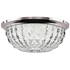 Image2 of Genoa 3.88"H x 9"W 1-Lt Crystal Flush Mt in Polished Chrome