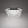 Thumbnail1 of Genoa 3.88"H x 9"W 1-Lt Crystal Flush Mt in Polished Chrome