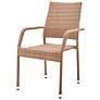 1_Genoa Nature Tan Weave Outdoor Dining Armchair