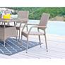2_Genoa Nature Tan Weave Outdoor Dining Armchair more views