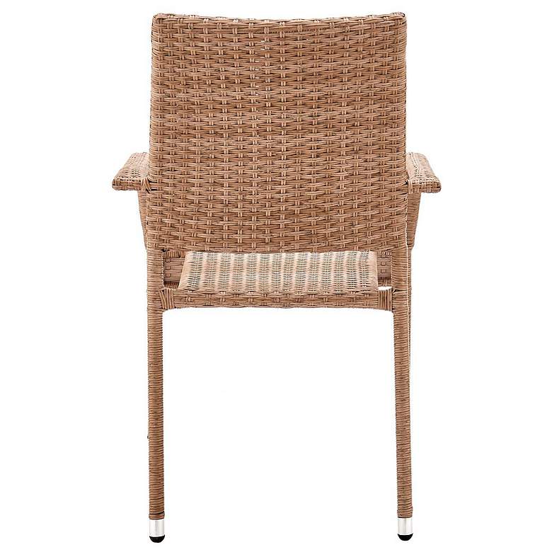 Image 6 Genoa Nature Tan Weave Outdoor Dining Armchair more views