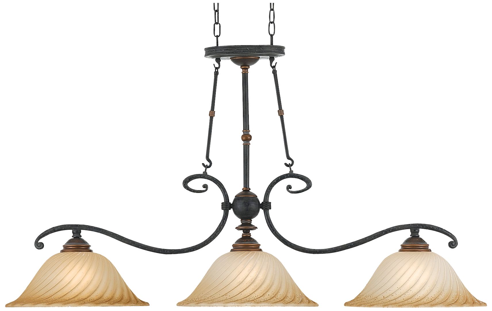 Genova Collection 50 1/2" Wide 3-Light Island Chandelier