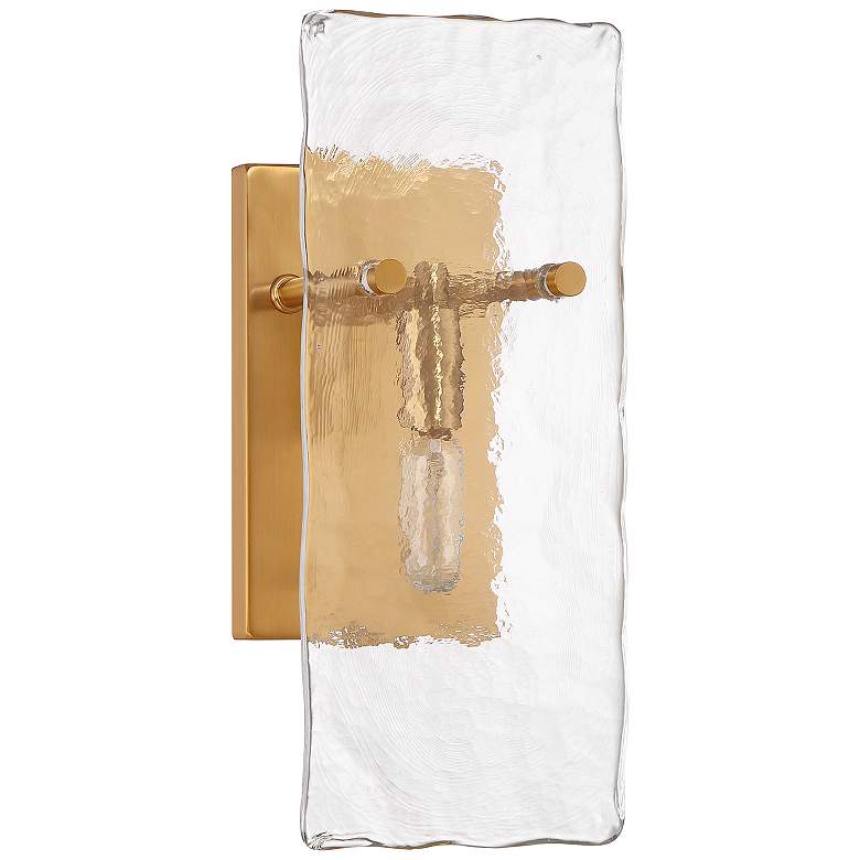 Image 2 Genry 1-Light Wall Sconce in Warm Brass more views