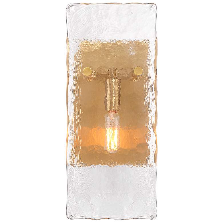 Image 3 Genry 1-Light Wall Sconce in Warm Brass more views