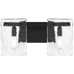Genry 2-Light Bathroom Vanity Light in Matte Black
