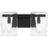 Genry 2-Light Bathroom Vanity Light in Matte Black