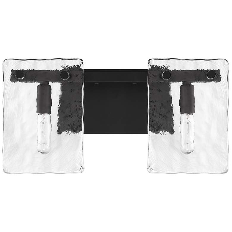 Image 2 Genry 2-Light Bathroom Vanity Light in Matte Black more views