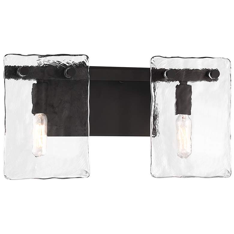 Image 3 Genry 2-Light Bathroom Vanity Light in Matte Black more views
