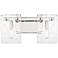 Genry 2-Light Bathroom Vanity Light in Polished Nickel
