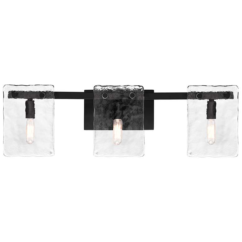 Image 1 Genry 3-Light Bathroom Vanity Light in Matte Black