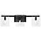 Genry 3-Light Bathroom Vanity Light in Matte Black
