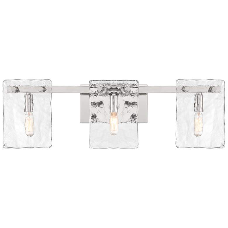 Image 1 Genry 3-Light Bathroom Vanity Light in Polished Nickel