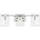 Genry 3-Light Bathroom Vanity Light in Polished Nickel