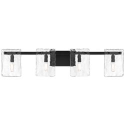 Genry 4-Light Bathroom Vanity Light in Matte Black