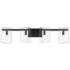 Genry 4-Light Bathroom Vanity Light in Matte Black