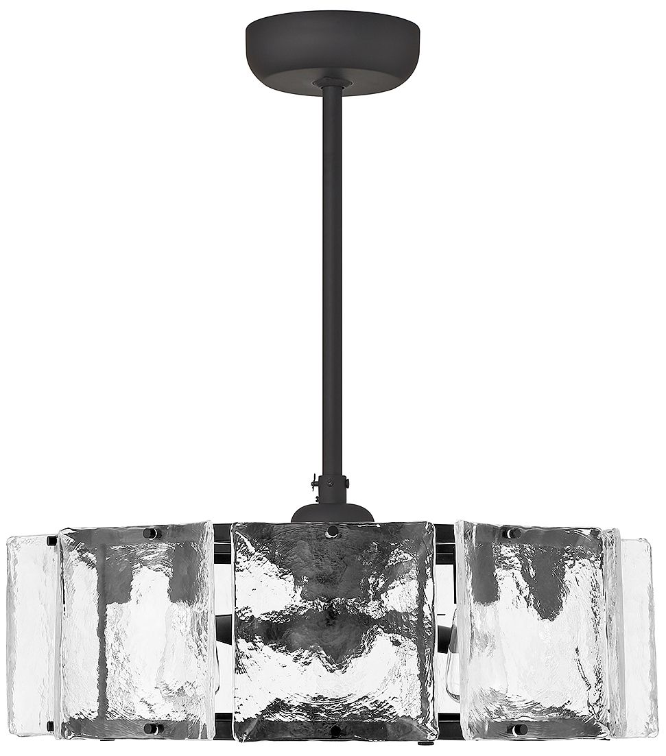 Image 3 Genry 5-Light LED Fan D'Lier in Matte Black (Fandelier) more views