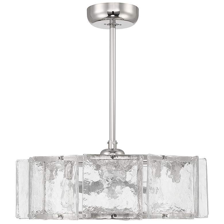 Image 2 Genry 5-Light LED Fan D'Lier in Polished Nickel more views