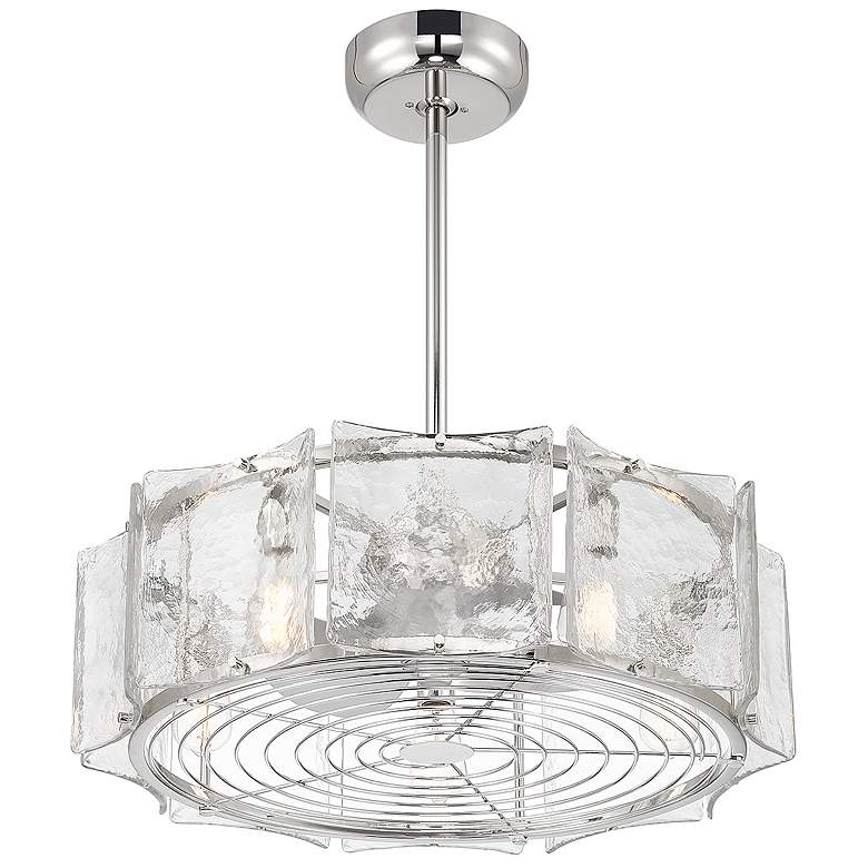 Image 4 Genry 5-Light LED Fan D'Lier in Polished Nickel more views