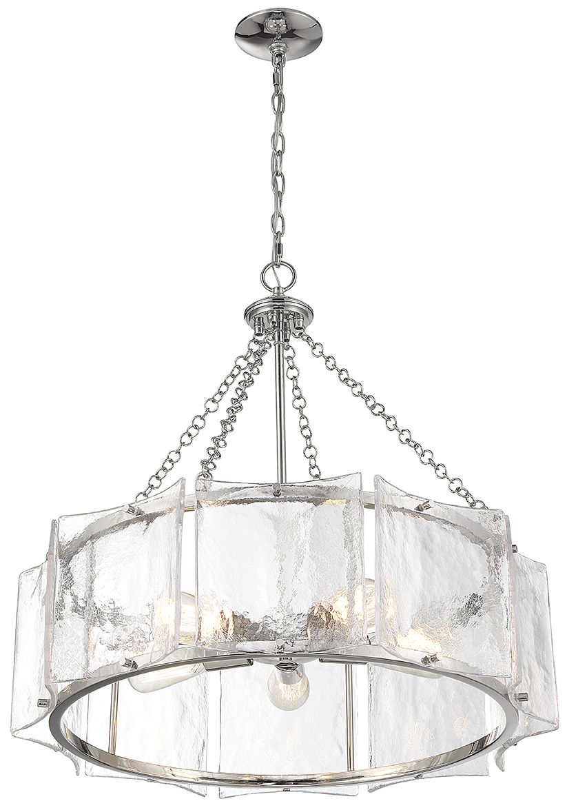 Image 4 Genry 5-Light Pendant in Polished Nickel more views