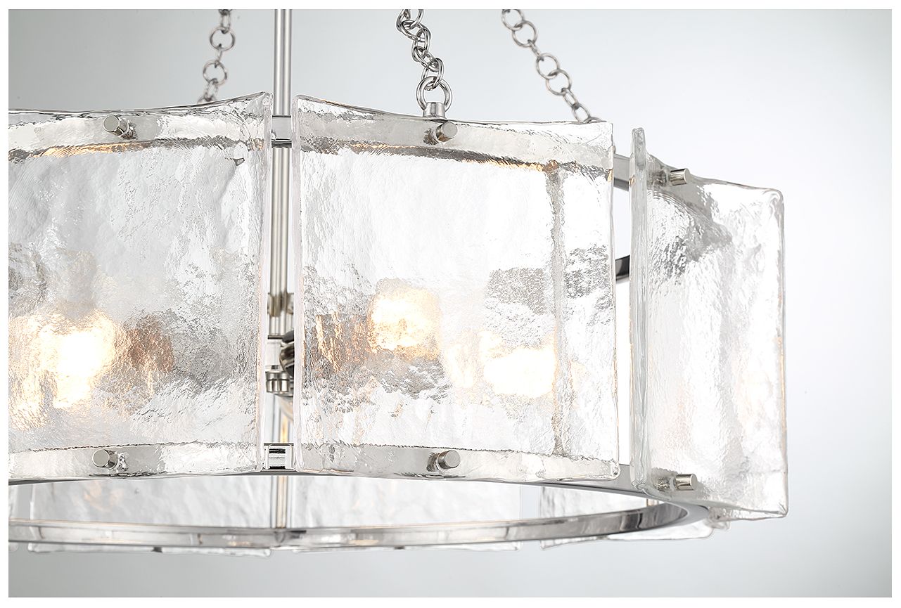 Image 6 Genry 5-Light Pendant in Polished Nickel more views